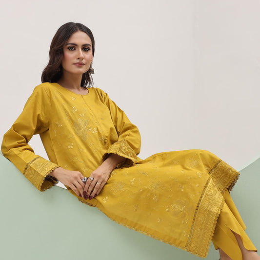 2 Piece Embroidered Lawn Cambric Suit | SS-2216-A