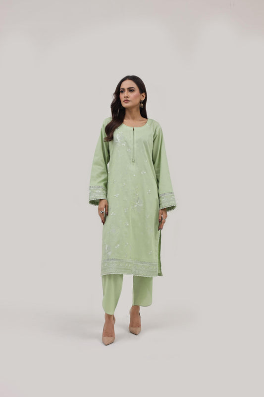 2 Piece Embroidered Lawn Cambric Suit | SS-2216-B